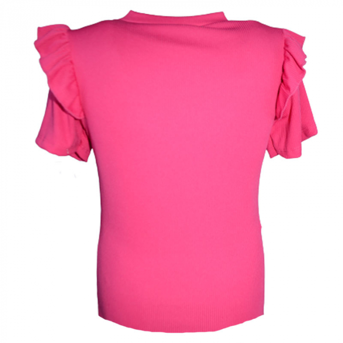 Tricou cu maneca scurta pentru fete New Collection 2327R, Roz [2]