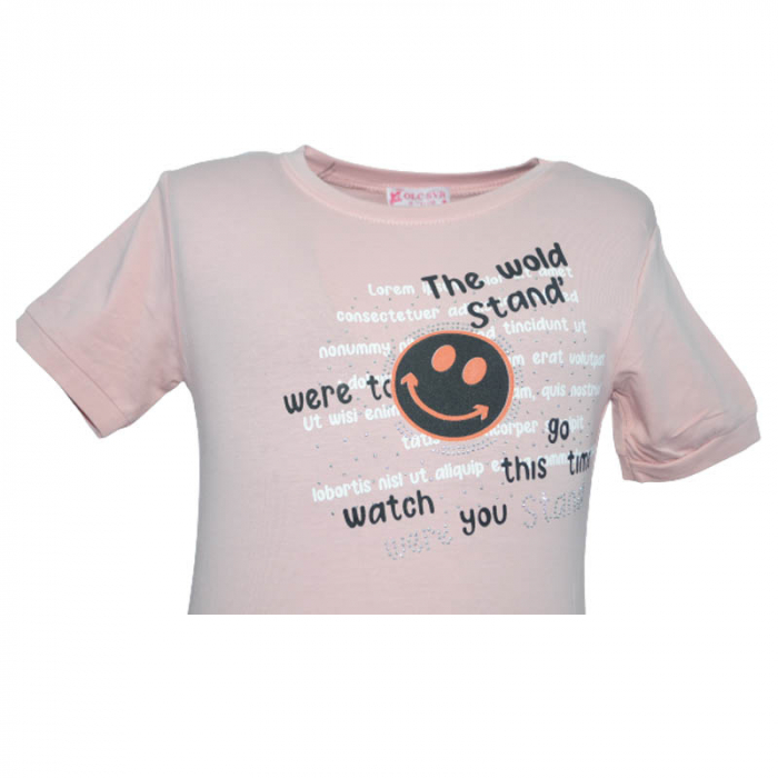 Tricou cu maneca scurta pentru fete OLC SVR 180323-C, Alb [3]