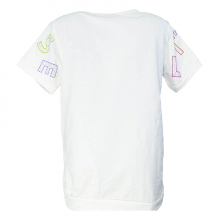 Tricou cu maneca scurta pentru fete OLC SVR 230323-E, Alb [2]
