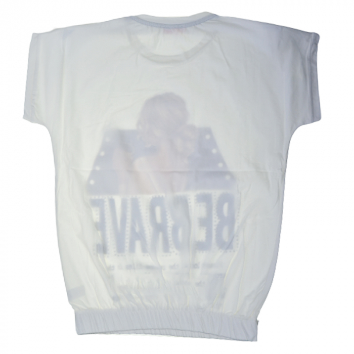 Tricou cu maneca scurta pentru fete OLC SVR 3370A, Alb [2]