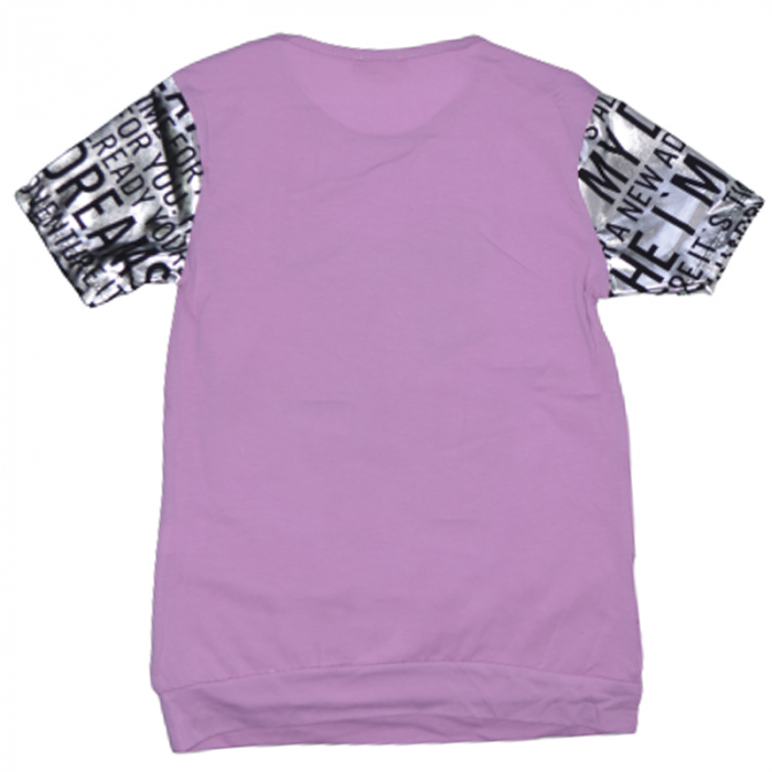 Tricou cu maneca scurta pentru fete OLC SVR 4053M, Mov [2]