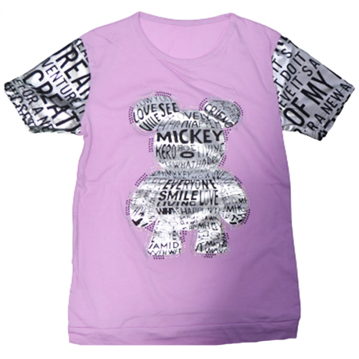 Tricou cu maneca scurta pentru fete OLC SVR 4053M, Mov [1]