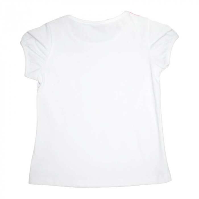 Tricou cu maneca scurta pentru fete Atut 6638, Alb [2]