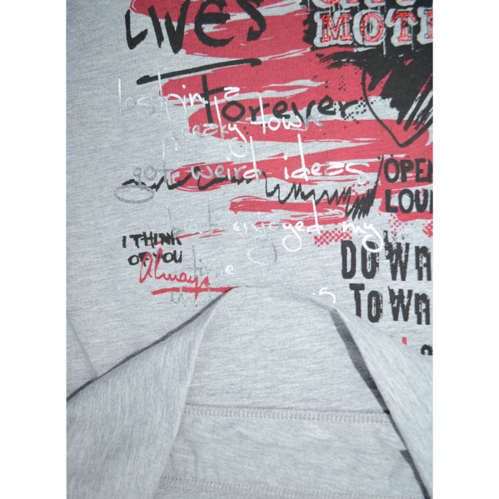 Tricou cu maneca scurta pentru fete Wendee DY102145-2, Gri [3]