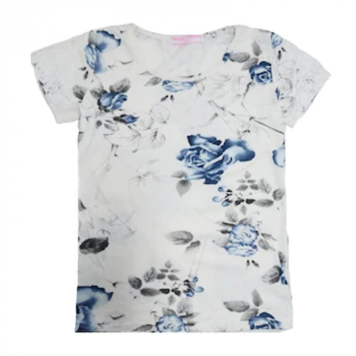 Tricou cu maneca scurta pentu fete Happy House CVC-885, Multicolor [1]