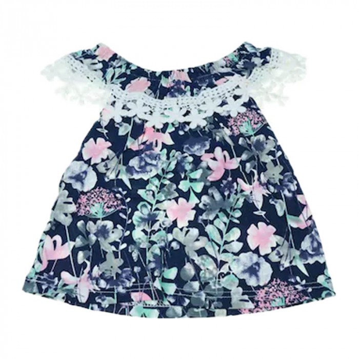Tricou cu maneca scurta pentru fete Happy House CVC-1551-3, Multicolor [1]