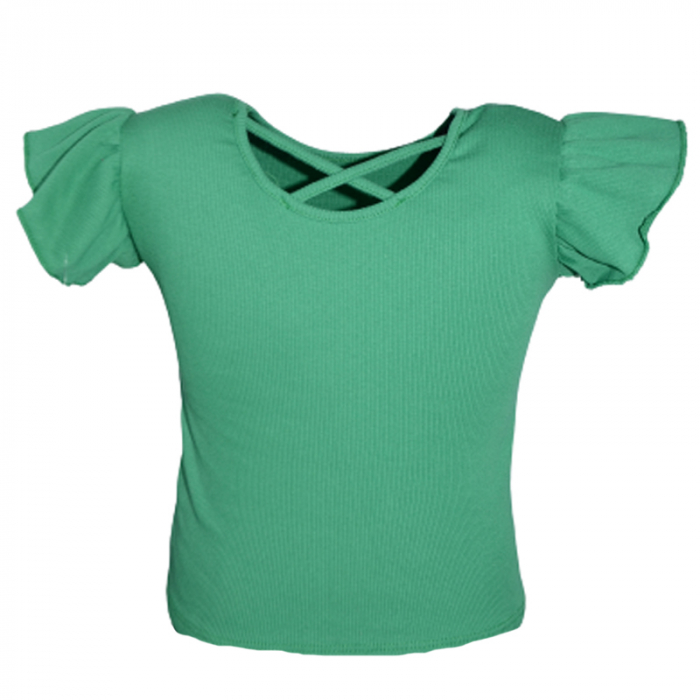 Tricou cu maneca scurta pentru fete Lucky Girl 5999V-116, Verde [2]