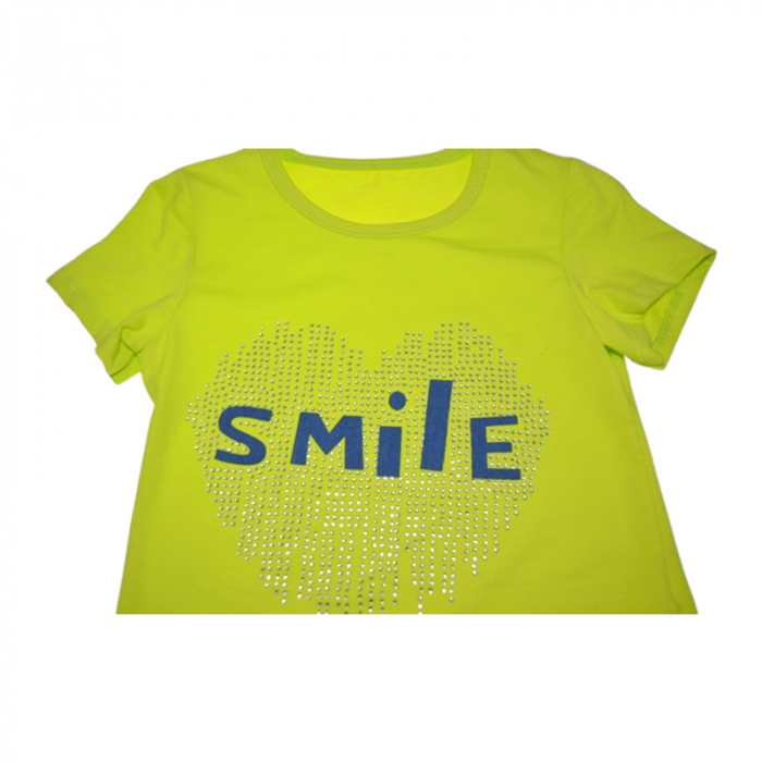 Tricou cu maneca scurta pentru fete, Mini Junior, DJ420, Verde [3]