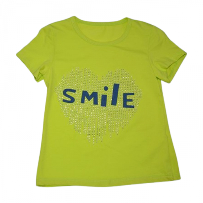 Tricou cu maneca scurta pentru fete, Mini Junior, DJ420, Verde [1]
