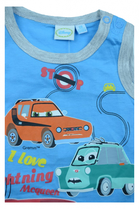 Tricou fara maneci baieti Disney Cars DISK-JVJM DISK-JVJM 31164, Albastru [2]
