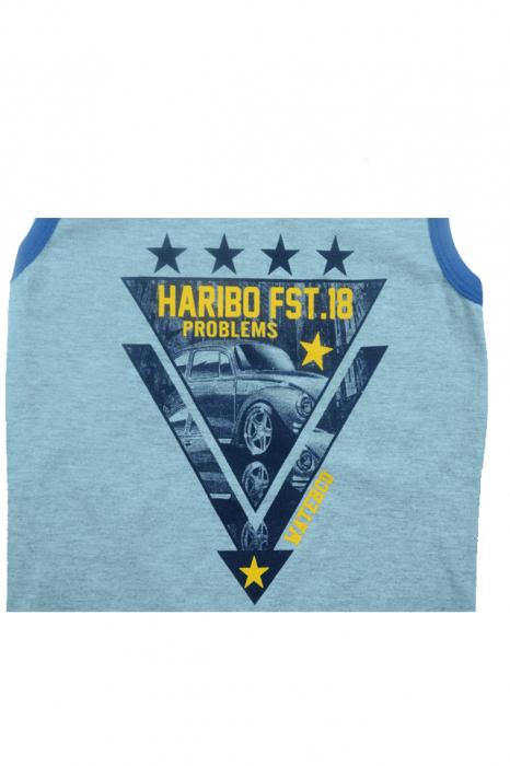 Tricou fara maneci baieti Happy House HH-02-104, Gri [2]