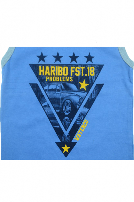 Tricou fara maneci baieti Happy House HH-03-104, Albastru [2]