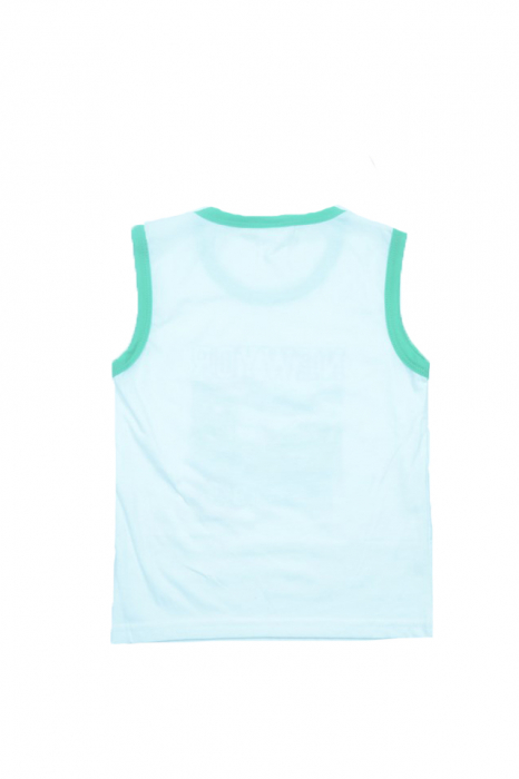 Tricou fara maneci baieti Happy House HP01A-128, Alb [3]
