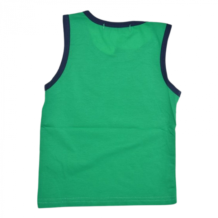 Tricou fara maneci pentru baieti, Happy House, WY852, Verde [2]