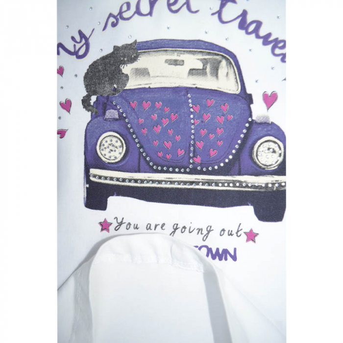 Tricou fara maneci pentru fete Wendee DS101140-1, Alb [3]