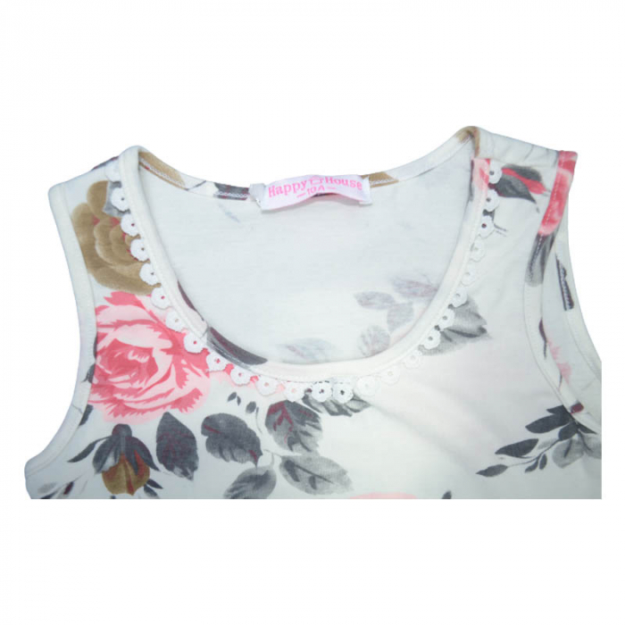 Tricou fara maneci pentru fete Happy House CVC-888-M, Multicolor [3]
