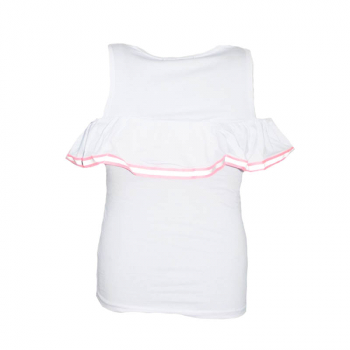 Tricou fara maneci pentru fete Happy House WB-2774-128 cm, Alb [2]