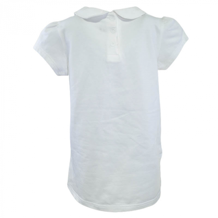 Tricou cu maneca scurta pentru fete Atut 5884, Alb [2]