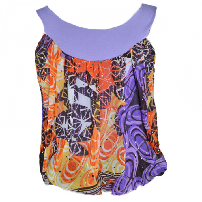 Tricou fara maneci pentru fete Mini Junior 300323-8, Mov [2]