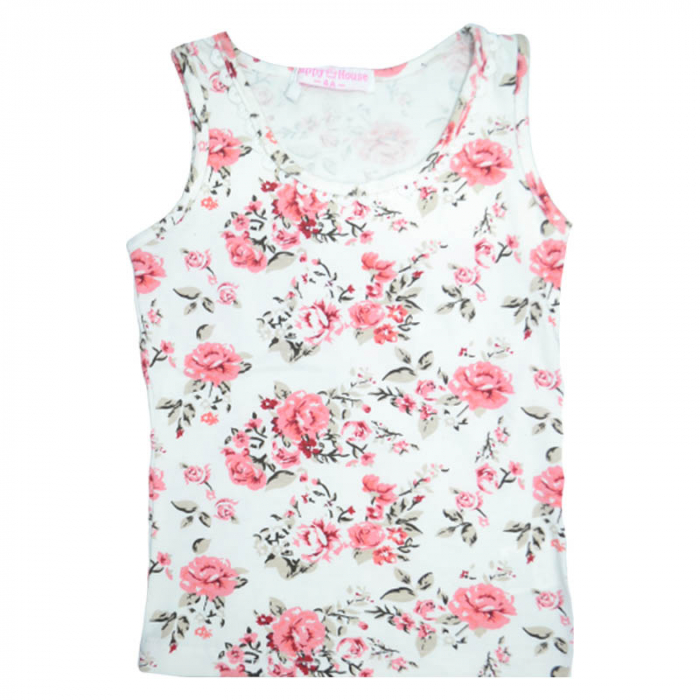 Tricou fara maneci pentru fete Happy House CVC-888, Multicolor [1]