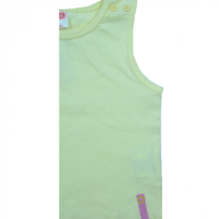Tricou fara maneci pentru fete Wenice BL13500002-39617, Galben [3]