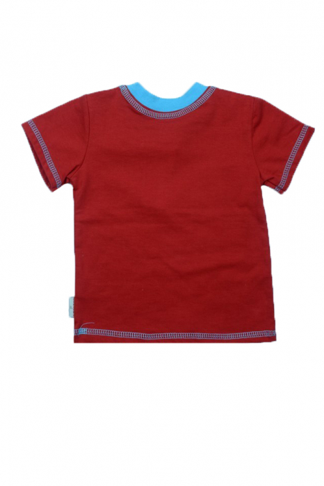 Tricou cu maneca scurta pentru baieti Chrisma TBC-002, Rosu [3]