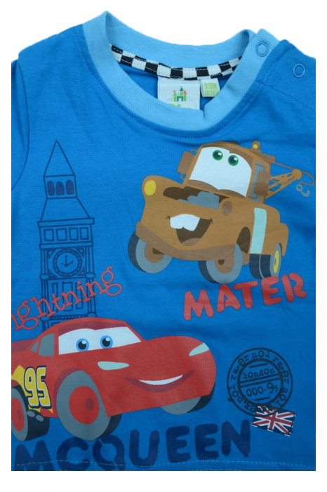 Tricou cu maneca scurta pentru baieti Disney Cars DISK-JTJM41101, Albastru [3]