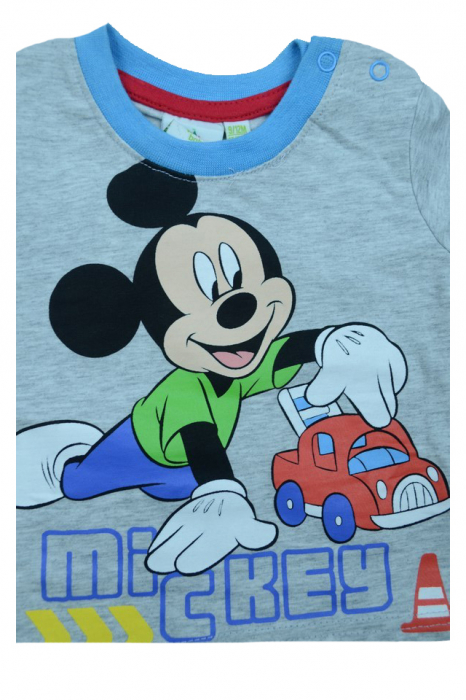 Tricou cu maneca scurta pentru baieti Disney Mickey Mouse DISM-JTJM DISM-JTJM 41107, Gri [2]
