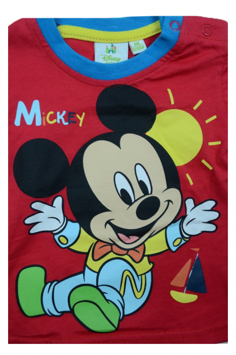 Tricou cu maneca scurta pentru baieti Disney Mickey Mouse DISM-JTJM51002R, Rosu [2]