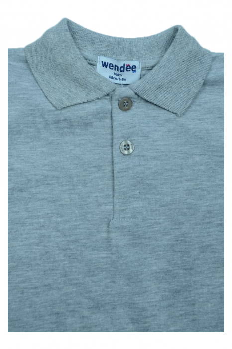 Tricou cu maneca scurta pentru baieti Wendee BP10300534, Gri [2]