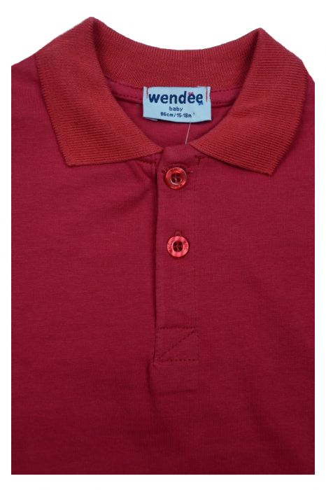 Tricou cu maneca scurta pentru baieti Wendee BU10300534, Rosu [3]