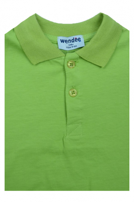 Tricou cu maneca scurta pentru baieti Wendee BU10300534V, Verde [2]