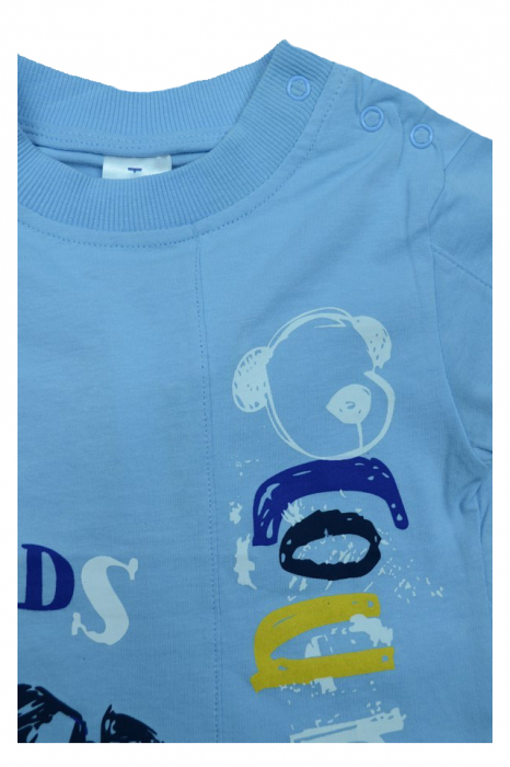 Tricou cu maneca scurta pentru baieti Wendee BV01300194, Albastru [2]