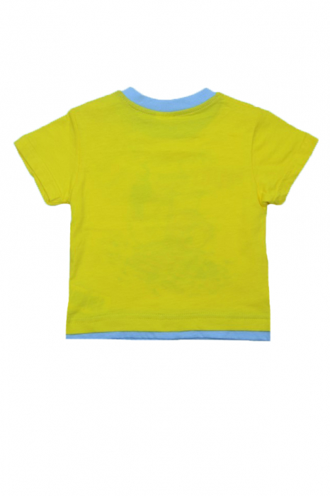 Tricou cu maneca scurta pentru baieti Wendee DY101309, Galben [3]