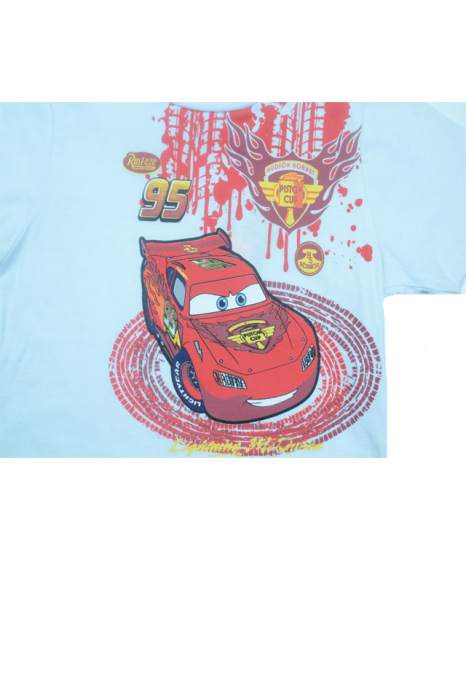 Tricou cu maneca scurta pentru baieti Cars Sun City OE1210-128, Alb [2]