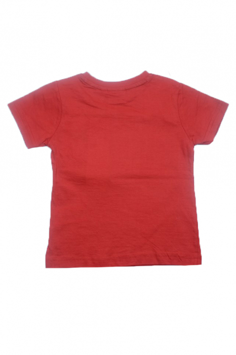 Tricou cu maneca scurta pentru baieti Disney OE1207R-98, Rosu [3]