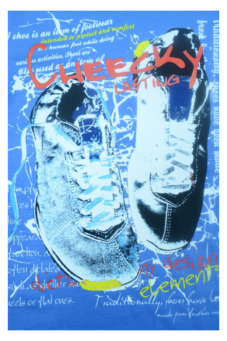 Tricou cu maneca scurta pentru baieti GT GT-3656-128, Albastru [2]