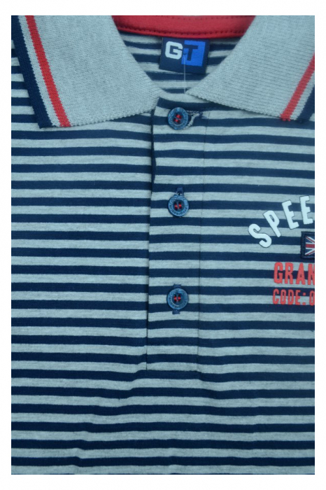 Tricou cu maneca scurta pentru baieti GT GT-3734B-104, Bleumarin [2]