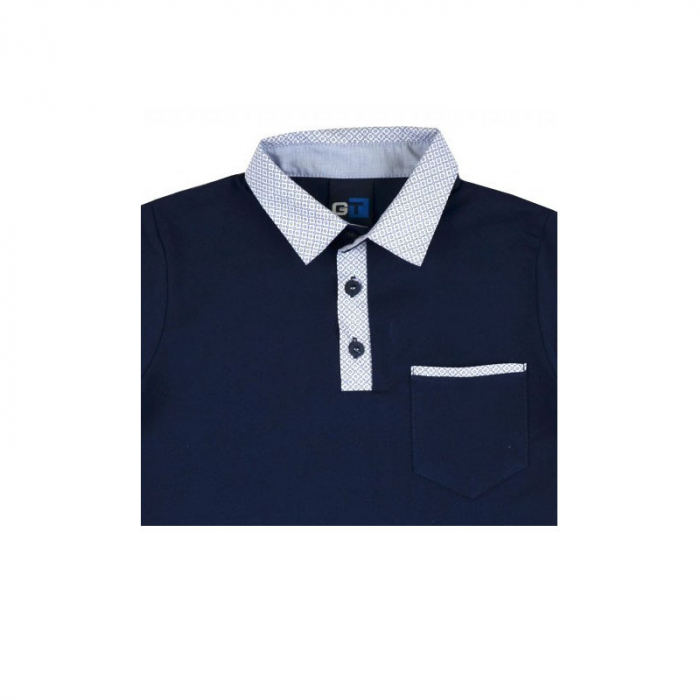 Tricou cu maneca scurta pentru baieti Wendee DY101293-2-128, Gri [3]