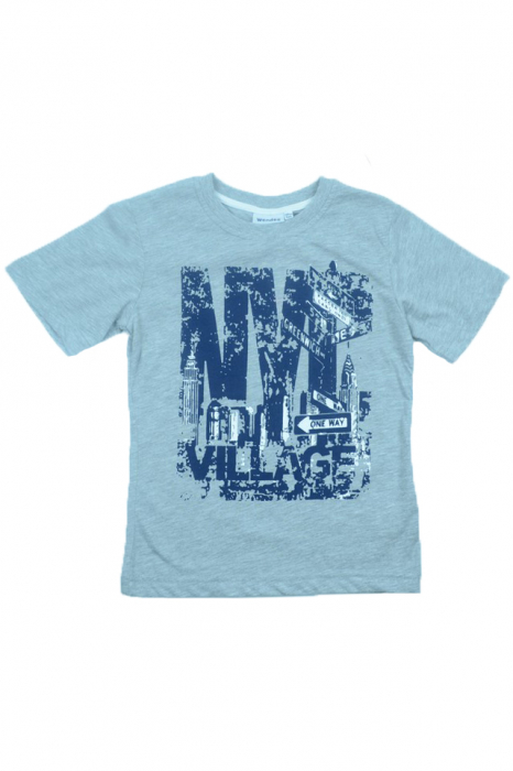 Tricou cu maneca scurta pentru baieti Wendee BV BV 01300299-1-110, Gri [1]