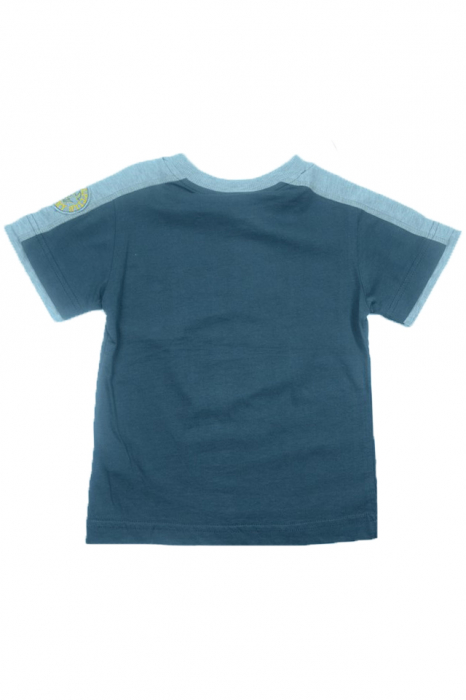 Tricou cu maneca scurta pentru baieti Wendee DY DY101265-2-128, Gri [4]