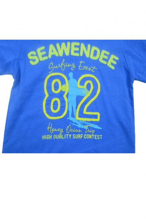 Tricou cu maneca scurta pentru baieti Wendee DY DY 101270-2-128, Albastru [2]