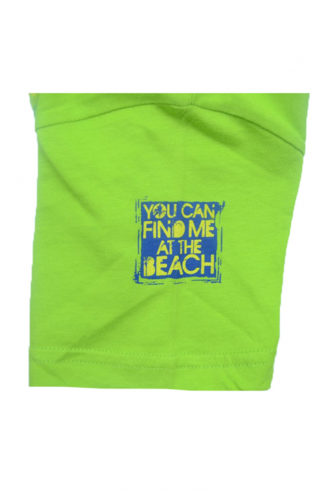 Tricou cu maneca scurta pentru baieti Wendee DY DY 101275-2-134, Verde [3]