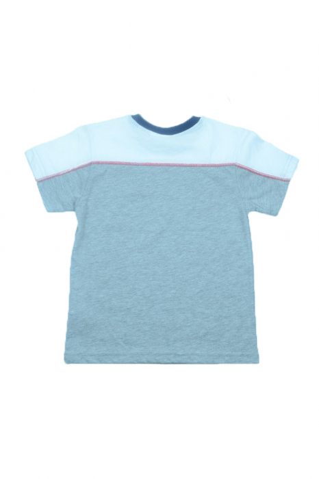 Tricou cu maneca scurta pentru baieti Wendee DY101246-1G-104, Gri [3]