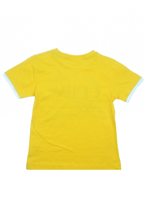 Tricou cu maneca scurta pentru baieti Wendee DY101249-1G-98, Galben [3]