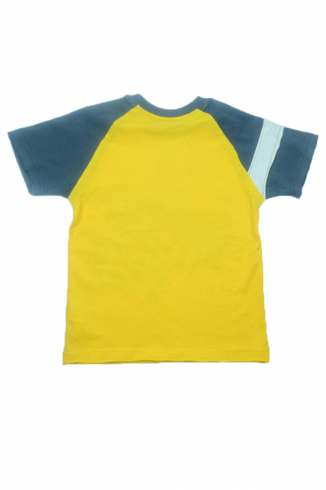 Tricou cu maneca scurta pentru baieti Wendee DY101253-1-122, Galben [4]