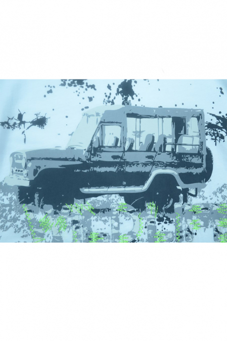 Tricou cu maneca scurta pentru baieti Wendee DY101253-2-128, Alb [2]