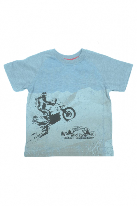 Tricou cu maneca scurta pentru baieti Wendee DY101256-1-104, Gri [1]