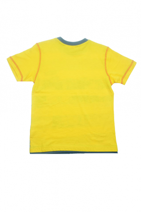 Tricou cu maneca scurta pentru baieti Wendee DY101259-2-134, Galben [3]