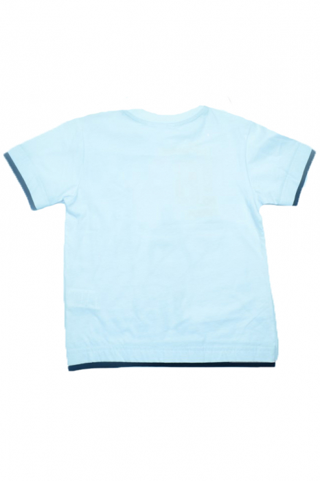 Tricou cu maneca scurta pentru baieti Wendee DY101269-110, Alb [3]